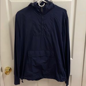 Banana Republic Hooded Blue Anorak Sweater/jacket